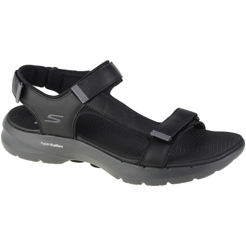 Sapatos Homem Sandálias desportivas Skechers Go Walk 6 Sandal Preto