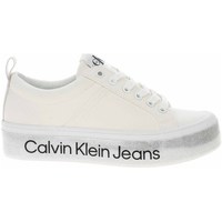 Sapatos Mulher Sapatilhas Calvin Klein Jeans YW0YW00491YAF Branco