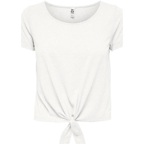 Textil Mulher T-Shirt mangas curtas JDY  Branco