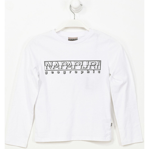 Textil Rapaz T-Shirt polo mangas curtas Napapijri N0CIWK-002 Branco