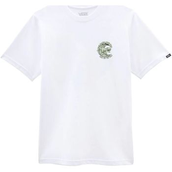 Textil Criança T-shirts e Pólos Vans info VN0A7SHTWHT1 -- GRADE-WHITE Branco