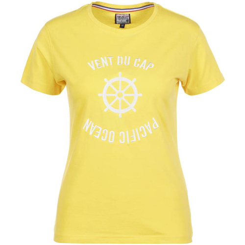 Textil Mulher T-Shirt mangas curtas Vent Du Cap T-shirt manches courtes femme ACHERYL Amarelo