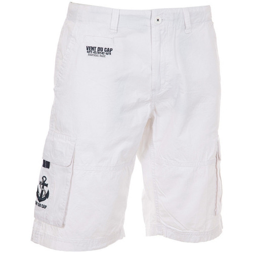 Textil Homem Shorts / Bermudas Vent Du CAP Patch Bermuda homme CEBAY Branco