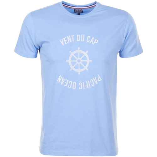 Textil Homem T-Shirt mangas curtas Vent Du Tech CAP T-shirt manches courtes homme CHERYL Azul