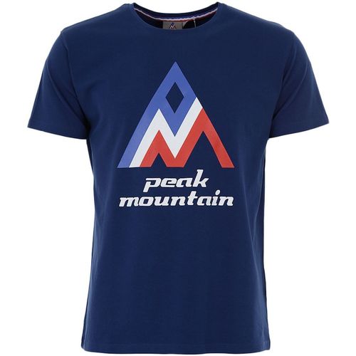 Textil Homem Iluminação de exterior Peak Mountain T-shirt manches courtes homme CIMES Marinho