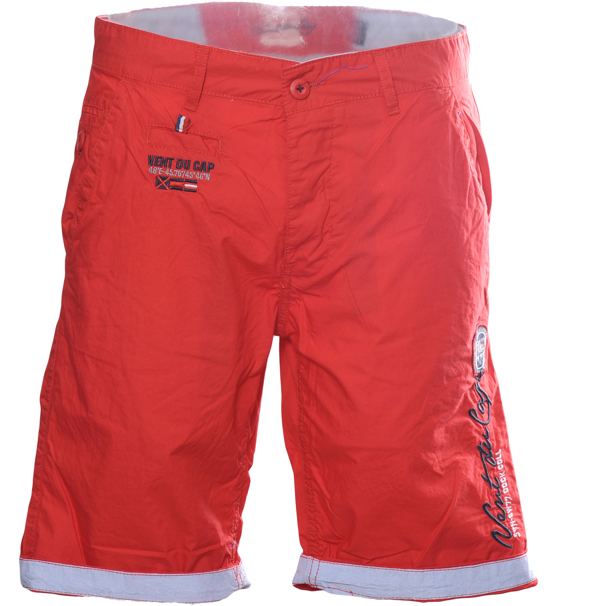 Textil Homem Shorts / Bermudas yummie bonded shaping caroline mid waist shorts Bermuda homme CREGOIR Vermelho