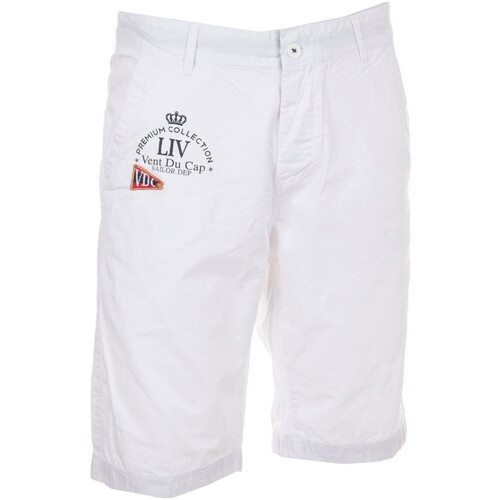 Textil Rapaz Shorts / Bermudas Vent Du CAP Patch Bermuda garçon ECANARY Branco