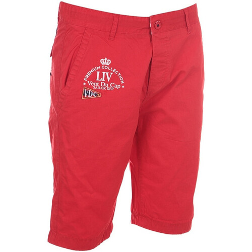 Textil Rapaz Shorts / Bermudas Vent Du CAP Patch Bermuda garçon ECANARY Vermelho
