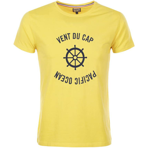 Textil Rapaz T-Shirt mangas curtas Vent Du Nancy Cap T-shirt manches courtes garçon ECHERYL Amarelo