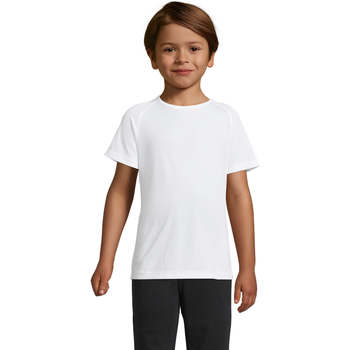 Textil Criança Gravatas e acessórios Sols Camiseta niño manga corta Branco