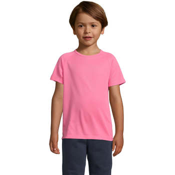Textil Criança Gravatas e acessórios Sols Camiseta niño manga corta Rosa