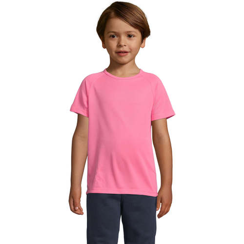 Textil Criança T-Shirt mangas curtas Sols Camiseta niño manga corta Rosa