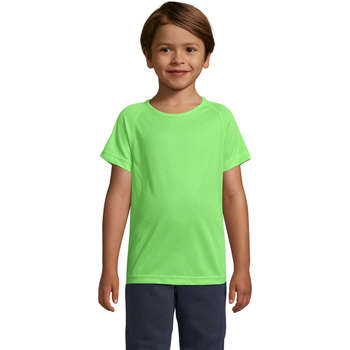 Textil Criança Gravatas e acessórios Sols Camiseta niño manga corta Verde