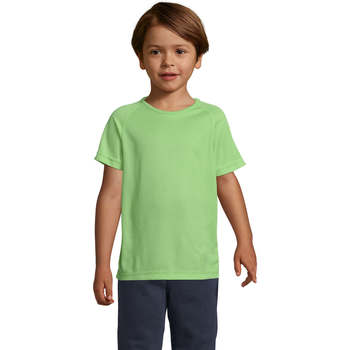 Textil Criança Gravatas e acessórios Sols Camiseta niño manga corta Verde