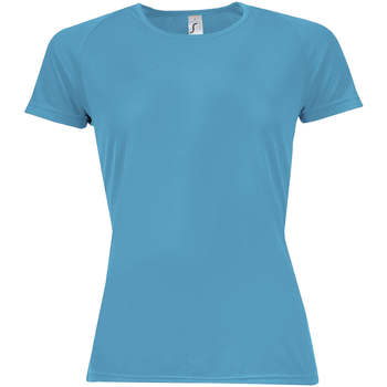 Textil Mulher T-Shirt mangas curtas Sols Camiseta mujer manga corta Azul