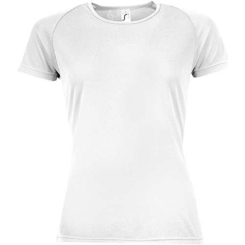 Textil Mulher T-Shirt mangas curtas Sols Camiseta mujer manga corta Branco