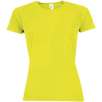 Textil Mulher Mesas de cabeceira Sols Camiseta mujer manga corta Amarelo