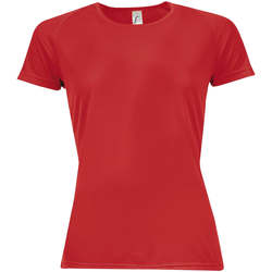 Textil Mulher T-Shirt mangas curtas Sols Camiseta mujer manga corta Vermelho
