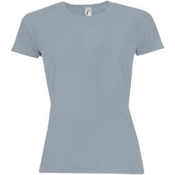 Textil Mulher T-Shirt mangas curtas Sols Camiseta mujer manga corta Cinza