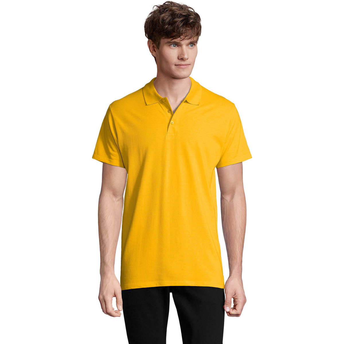 Textil Homem Polos mangas curta Sols SPRING POLO MANGA CORTA con 100% algodón peinado Amarelo