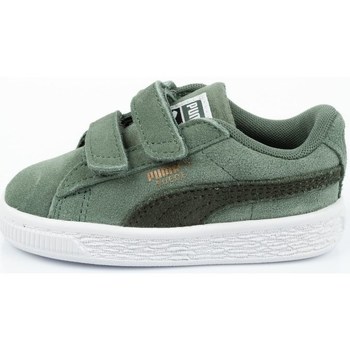 Sapatos Criança Sapatilhas BLACK-WHISPER Puma Suede Classics Verde