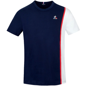 Textil Homem Tusty logo-print cotton T-shirt Le Coq Sportif Saison 1 Tee N°1 Azul
