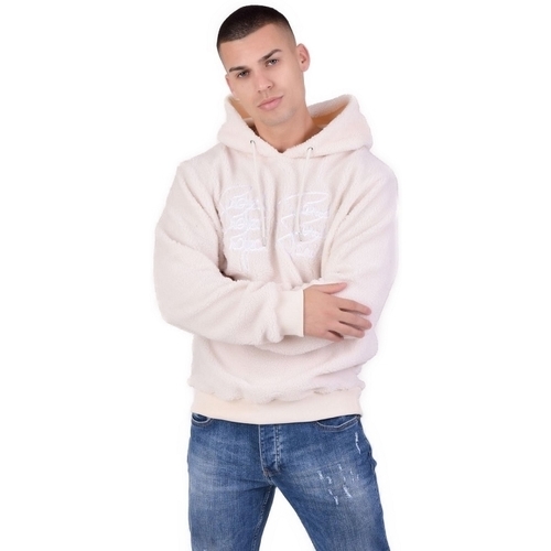 Textil Homem Sweats KENYA Vit t-shirt med boxig passform 2120208 Branco