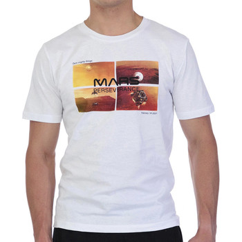 Textil Homem T-Shirt mangas curtas Nasa  Branco
