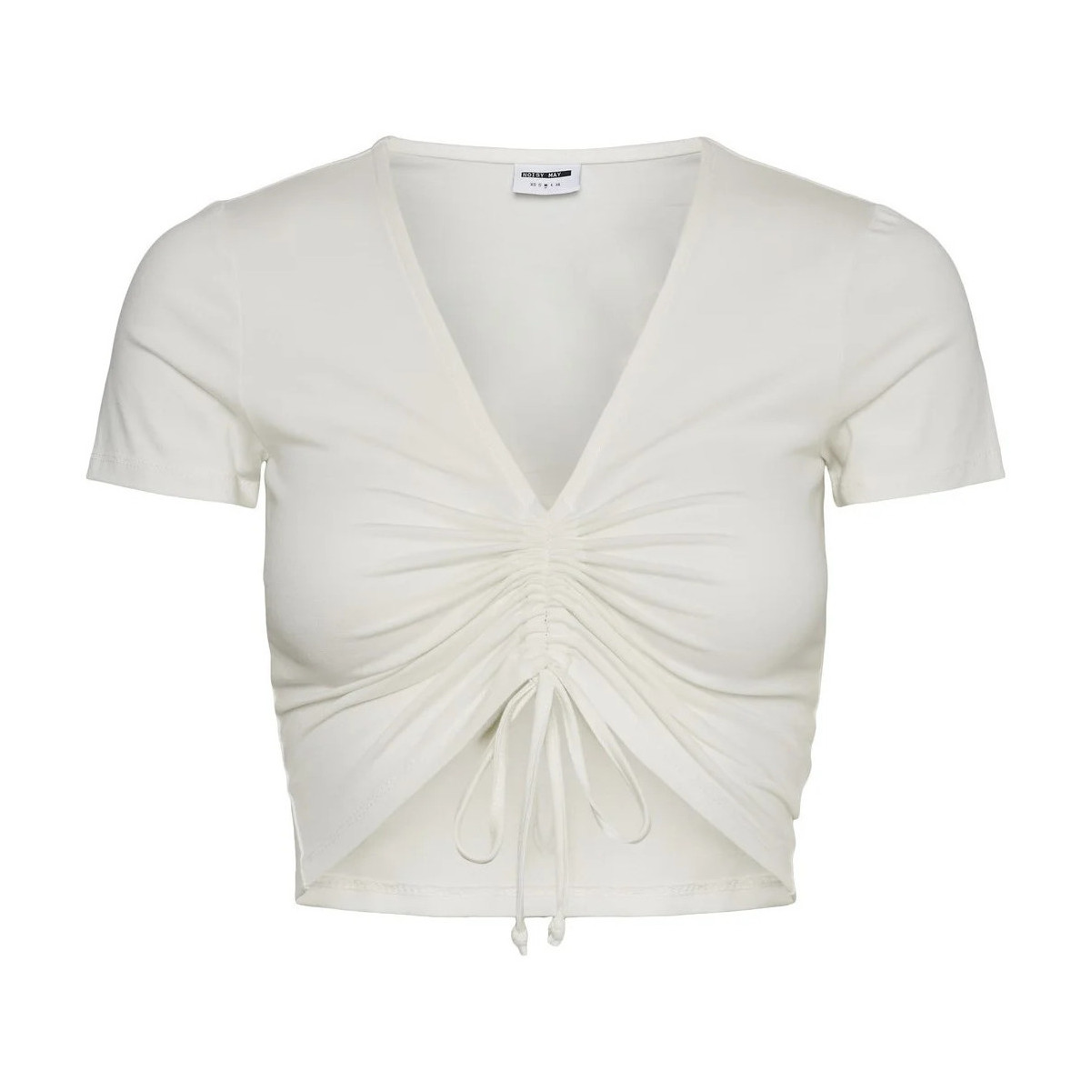 Textil Mulher Just Cavalli cut-out shoulder long-sleeved shirt Camiseta blanca ajustable manga corta Branco
