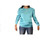 Textil Mulher Custom Slim Fit Polo Bear Jersey Crew Neck T-Shirt 10696 Azul