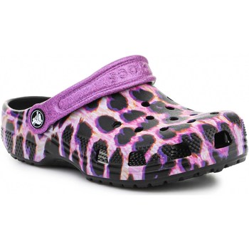 Sapatos Rapariga Sandálias Crocs Animal Print Clog Kids 207600-83G Multicolor