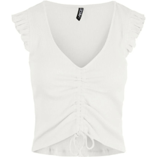 Textil Mulher Viscosa / Lyocell / Modal Pieces Camiseta blanca sin mangas ajustable Branco