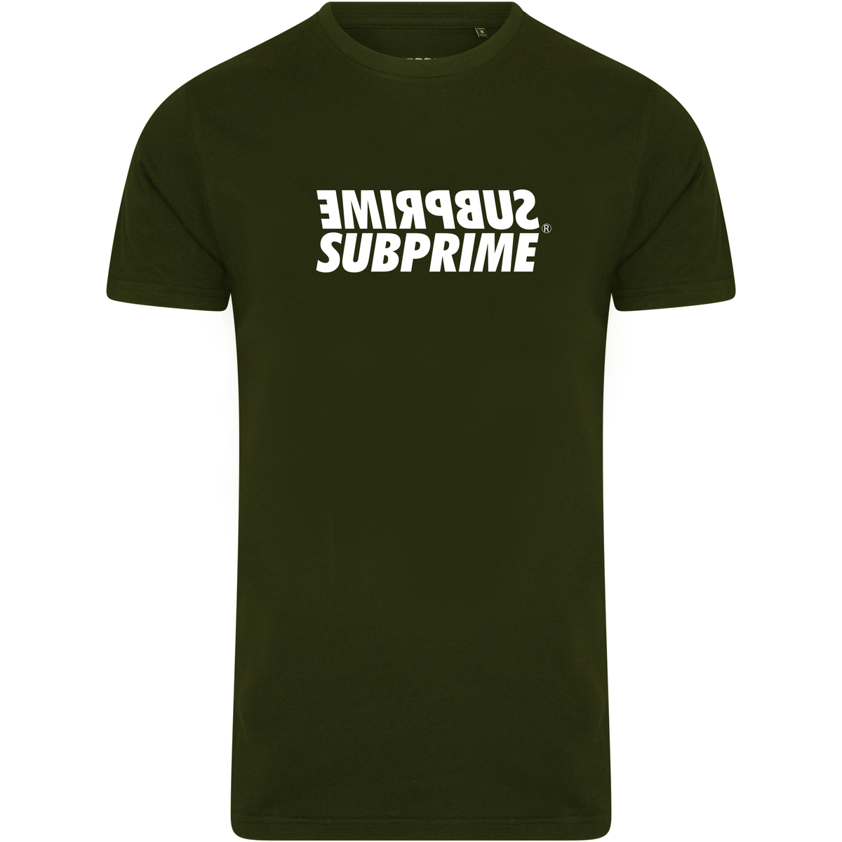 Textil Homem T-Shirt mangas curtas Subprime squalo Shirt Mirror Army Verde
