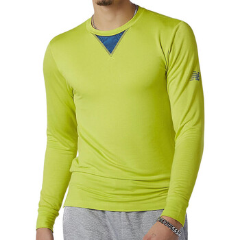 Textil Homem T-shirts e Pólos New Balance  Amarelo
