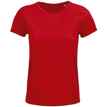Textil Mulher Walk & Fly Sols CRUSADER WOMEN camisetsa de mujer 100% algodón biológico Vermelho