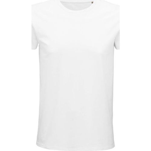 Textil Homem Walk & Fly Sols PIONNER MEN camiseta hombre 100% algodón biológico blanco Branco