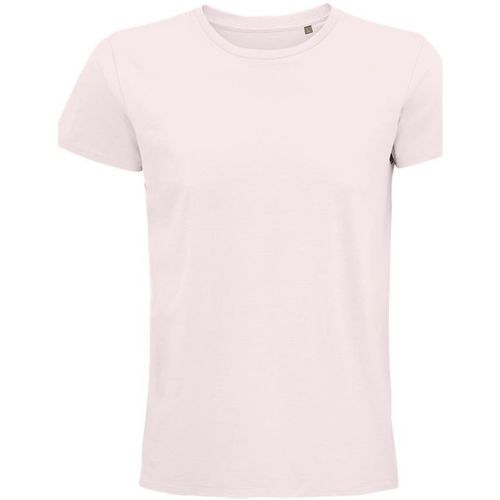 Textil Homem Gianluca - Lart Sols PIONNER MEN camiseta hombre 100% algodón biológico rosa Rosa