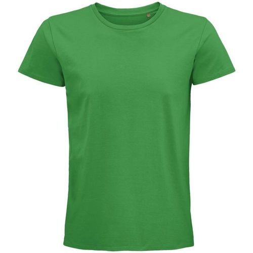 Textil Homem Pufes de exterior Sols PIONNER MEN camiseta hombre 100% algodón biológico pradera Verde
