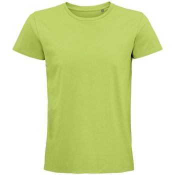 Textil Homem Walk & Fly Sols PIONNER MEN camiseta hombre 100% algodón biológico manzana Verde