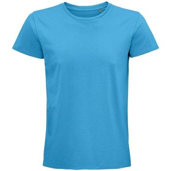 Textil Homem T-shirts e Pólos Sols PIONNER MEN camiseta hombre 100% algodón biológico aqua Azul