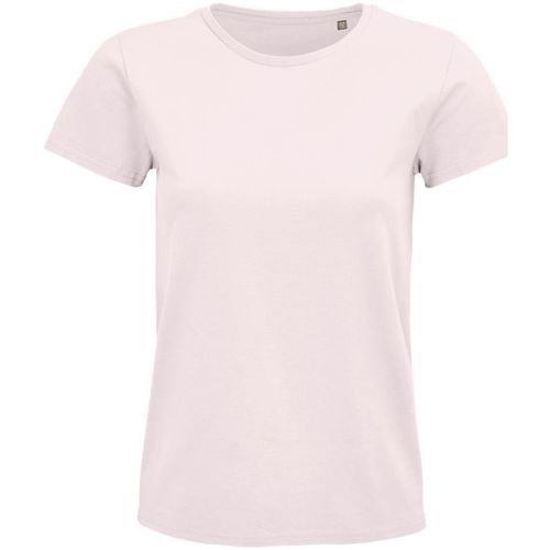 Textil Mulher Walk & Fly Sols PIONNER WOMEN camiseta mujer 100% algodón biológico rosa Rosa