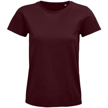 Textil Mulher T-shirts e Pólos Sols PIONNER WOMEN camiseta mujer 100% algodón biológico burdeos Bordô