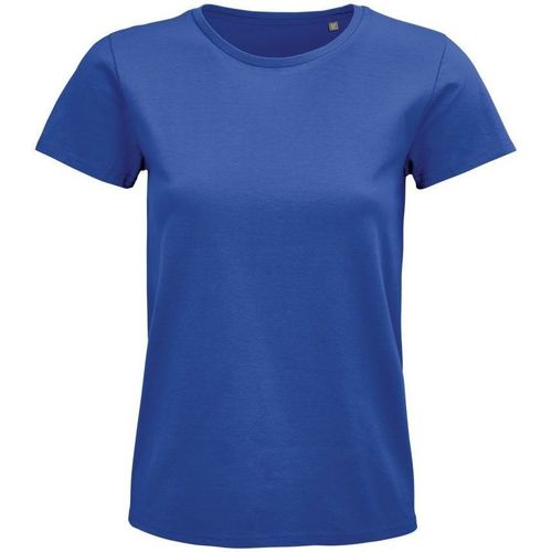 Textil Mulher T-shirts e Pólos Sols PIONNER WOMEN camiseta mujer 100% algodón biológico royal Azul