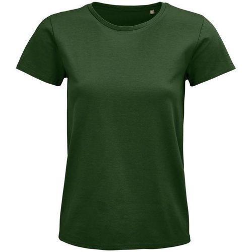 Textil Mulher T-shirts e Pólos Sols PIONNER WOMEN camiseta mujer 100% algodón biológico botella Verde