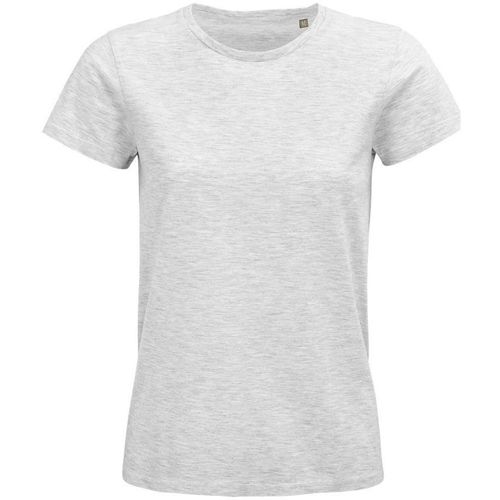 Textil Mulher Walk & Fly Sols PIONNER WOMEN camiseta mujer 100% algodón biológico ceniza Cinza