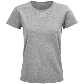 Textil Mulher T-shirts e Pólos Sols PIONNER WOMEN camiseta mujer 100% algodón biológico gris Cinza