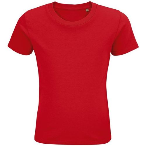 Textil Criança T-shirts e Pólos Sols PIONNER KIDS camiseta de niños  unisex 100% algodón biológico Vermelho