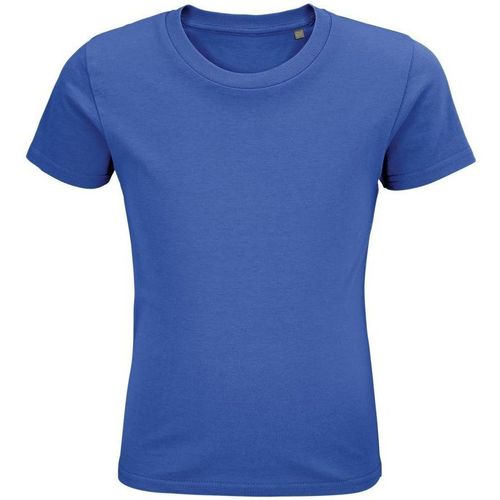 Textil Criança T-shirts e Pólos Sols PIONNER KIDS camiseta de niños  unisex 100% algodón biológico Azul