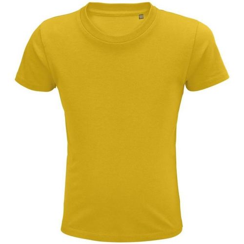 Textil Criança T-shirts e Pólos Sols PIONNER KIDS camiseta de niños  unisex 100% algodón biológico Amarelo