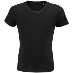 Textil Criança T-shirts e Pólos Sols PIONNER KIDS camiseta de niños  unisex 100% algodón biológico Preto